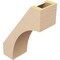 Ekena Millwork 5-inch W x 12-inch D x 16-inch H Westlake Rough Cedar Woodgrain TimberThane Knee Brace, Primed BRCUR05X12X16WTLRCPR - alternate 6